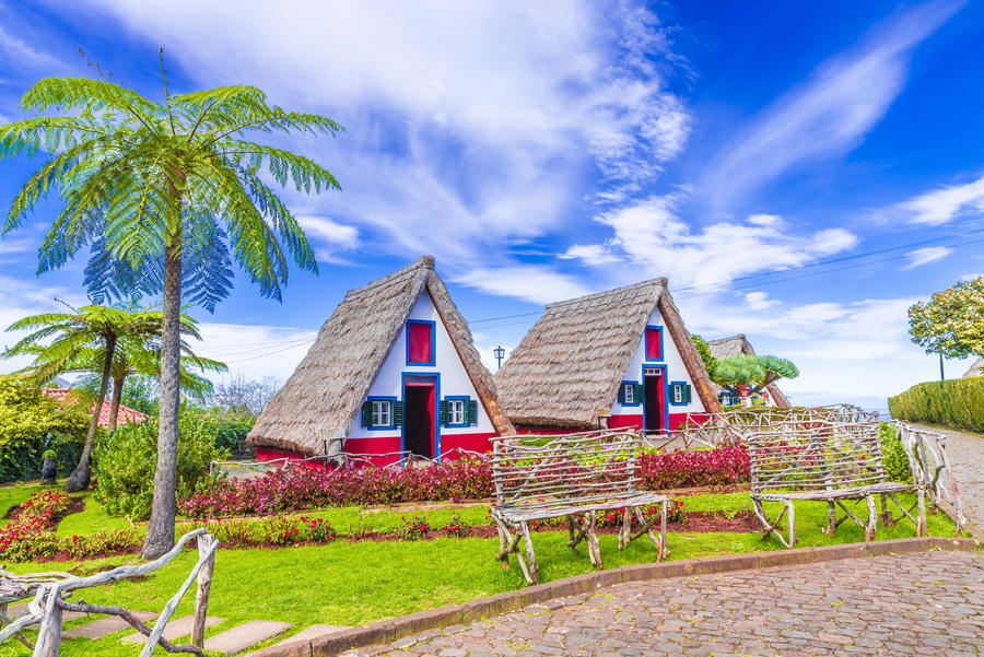 Traditional house in  Madeira, Portugal