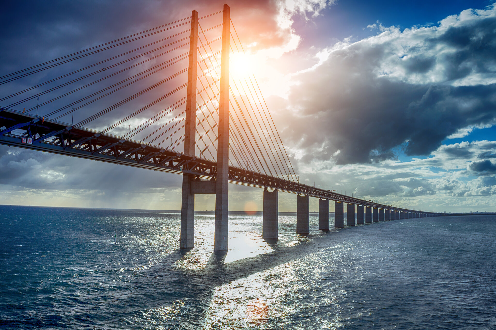 The bridge between Denmark and Sweden, Oresundsbron