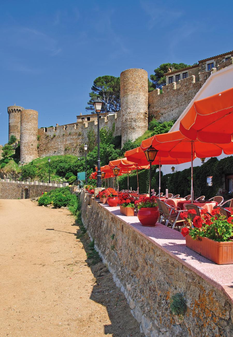 eine der Festung in Tossa de Mar eine der Costa Brava
