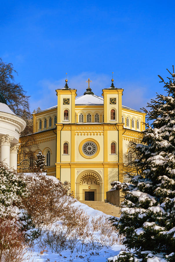 Church in spa resort Marianske Lazne, Czech Republic