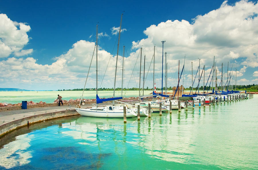 Lake balaton at summer, Hungary