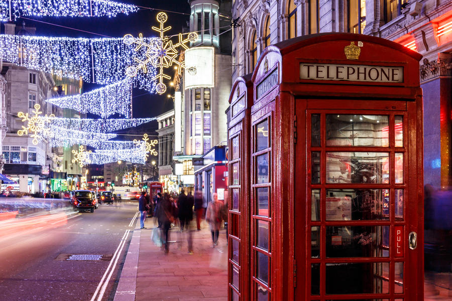 Soho in Christmas, London
