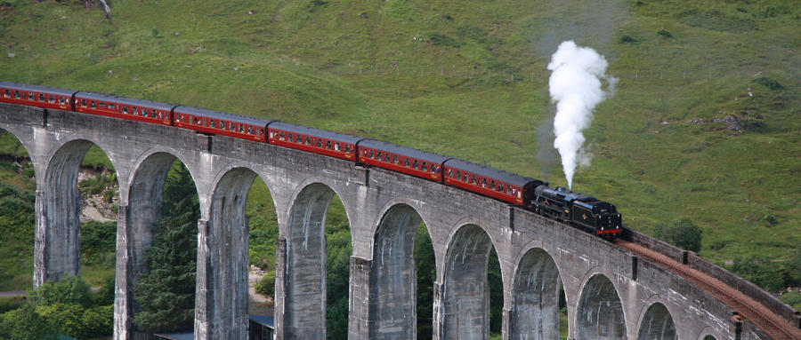 Harry Potter hogwarts express, scottish highlands,scotland,UK
