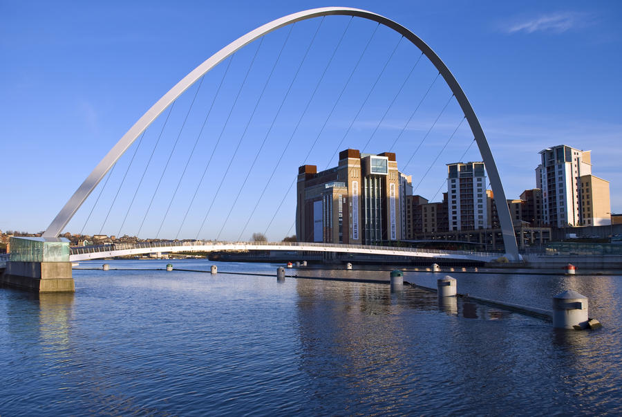 Millennium Eye and The Baltic Mill in winter sun