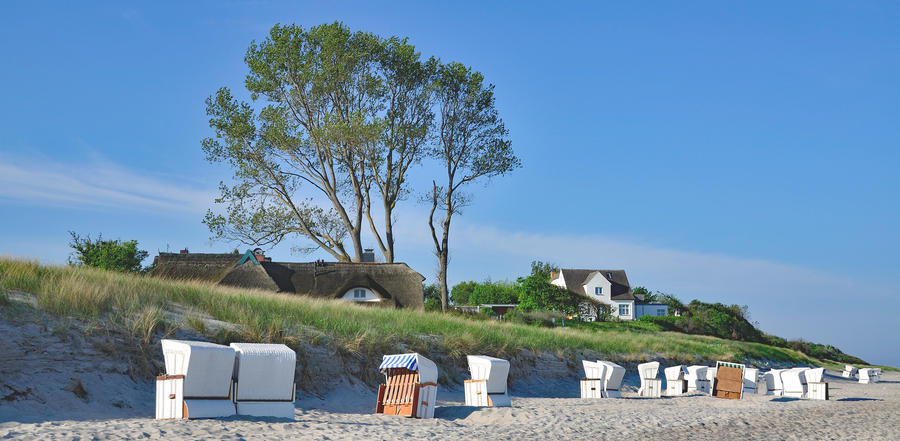 Beach of Ahrenshoop on Fischland-Darss,baltic Sea,Mecklenburg-Vorpommern,Germany