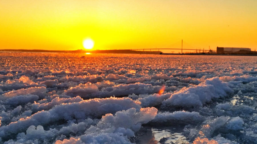 Stralsund Winter Ice