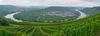 TRITTENHEIM, GERMANY - SEPTEMBER 18 - Famous Moselle river loop in Trittenheim, Germany.