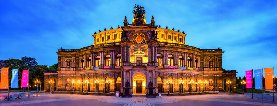 Semperoper in Dresden, Sachsen, Deutschland