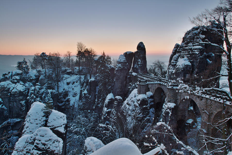 Bastei at winter time