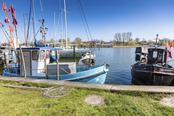 Arnis, Fishing Boats in the Harbour, Schlei Region, Northern Germany