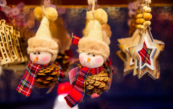 Strasbourg, France. Marche de Noel decorations in Strasbourg, Christmas Market in Alsace.