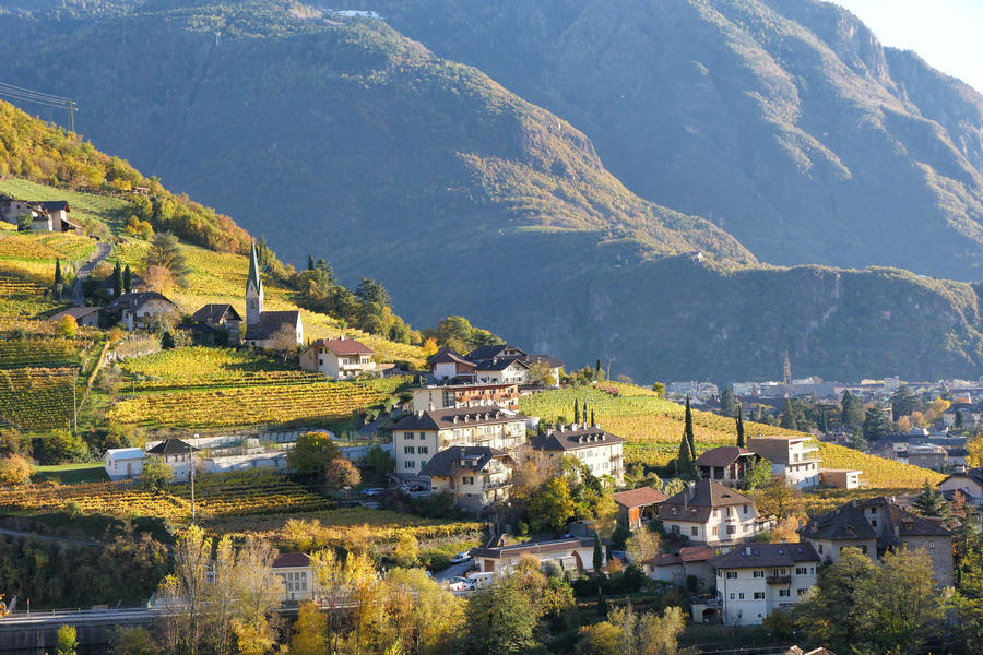 A view of part of Bolzano/Bozen from San Genesio