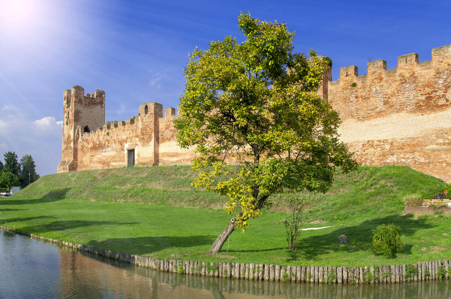 City walls of Castelfranco Veneto, Treviso, Italy