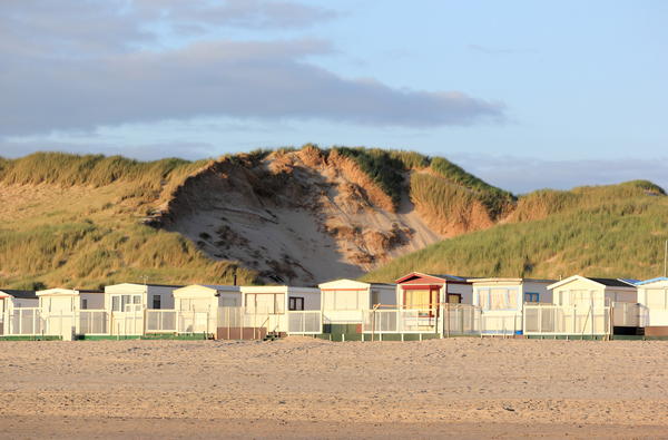Beach huts. Egmond aan Zee, North Sea, the Netherlands.