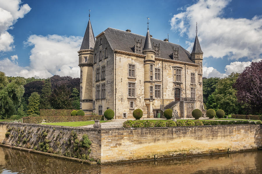 Beautiful mountain landscape in the Bavarian Alps with pilgrimage church of Maria Gern and Watzmann massif in the background, Nationalpark Berchtesgadener Land, Bavaria, Germany