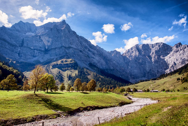 karwendel mountains in austria - european alps