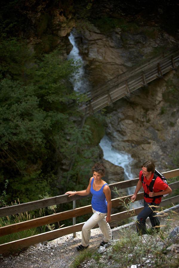 Wild river in the Rappenalptal near Bad Hindelang in the Allgäu