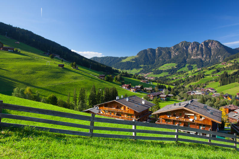 The village of Inneralpbach in Alpbach Valley,Austria,Tirol