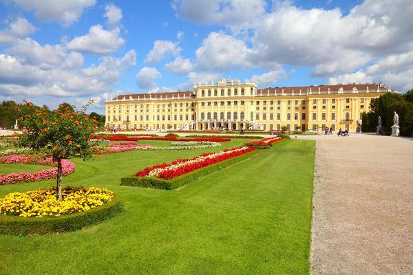 Vienna, Austria - Schoenbrunn Palace, a UNESCO World Heritage Site.