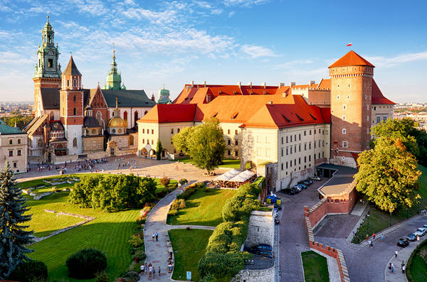 Krakow - Wawel castle at day