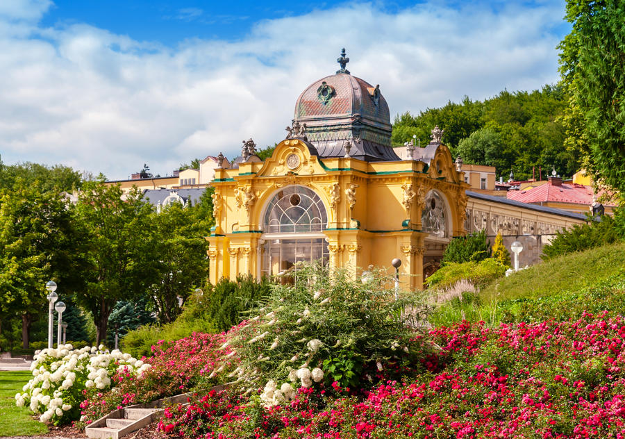 Romantic architecture of Bohemia. Marianske Lazne (Marienbad), Czech Republic