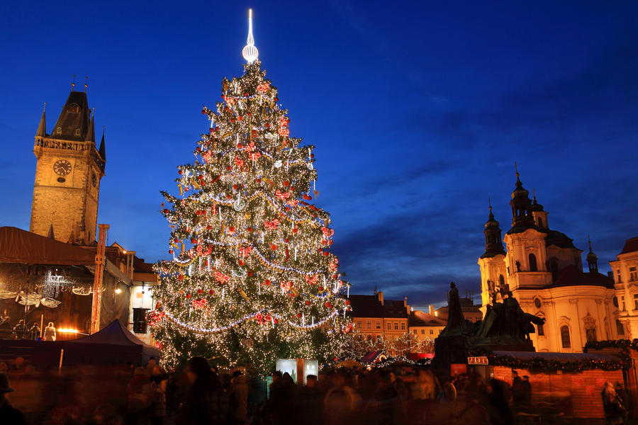 Christmas Mood on the Old Town Square, Prague, Czech Republic